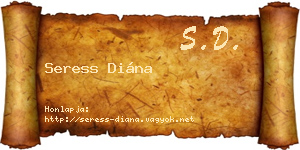 Seress Diána névjegykártya
