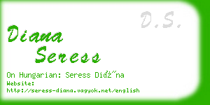 diana seress business card